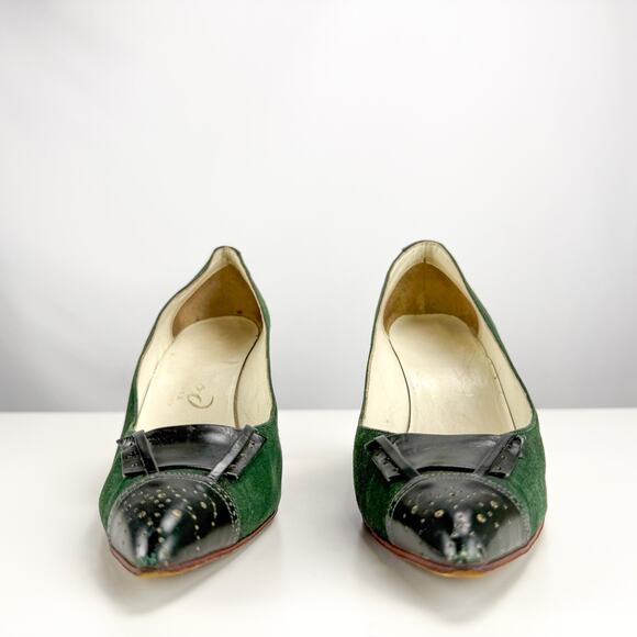 VTG 1950's Green Pumps | Womens Size 8 - Picture 2 of 7